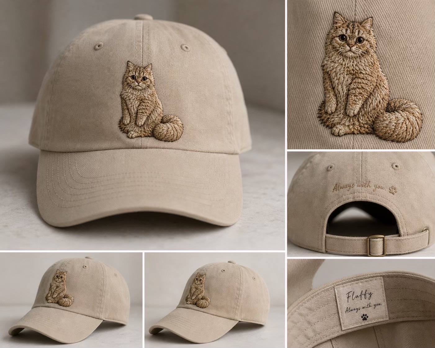 オリジナル刺繍キャップ 制作例