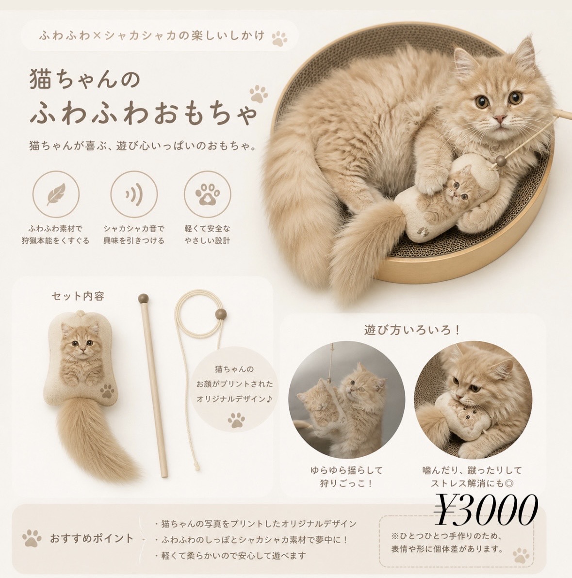 ペットそっくりおもちゃ 制作例